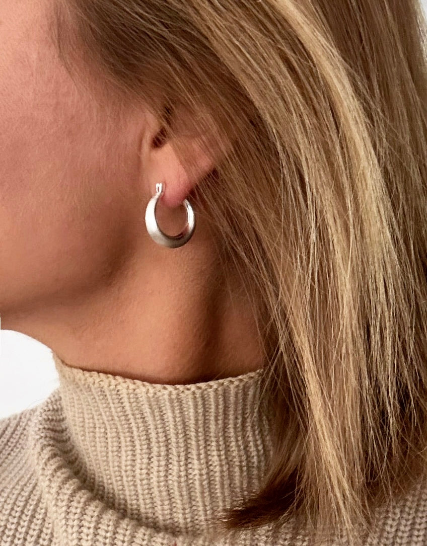Timeless Silver Hoop Earrings