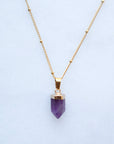 Amethyst Point Necklace for Peace & Calm