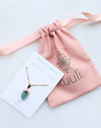 Green Aventurine Point Necklace for Luck & Success