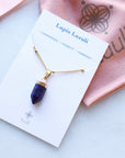 Lapis Lazuli Point Necklace for Truth & Confidence