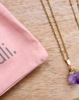 Rose Quartz Point Necklace