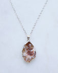 Agate Geode Necklace for Balance & Focus