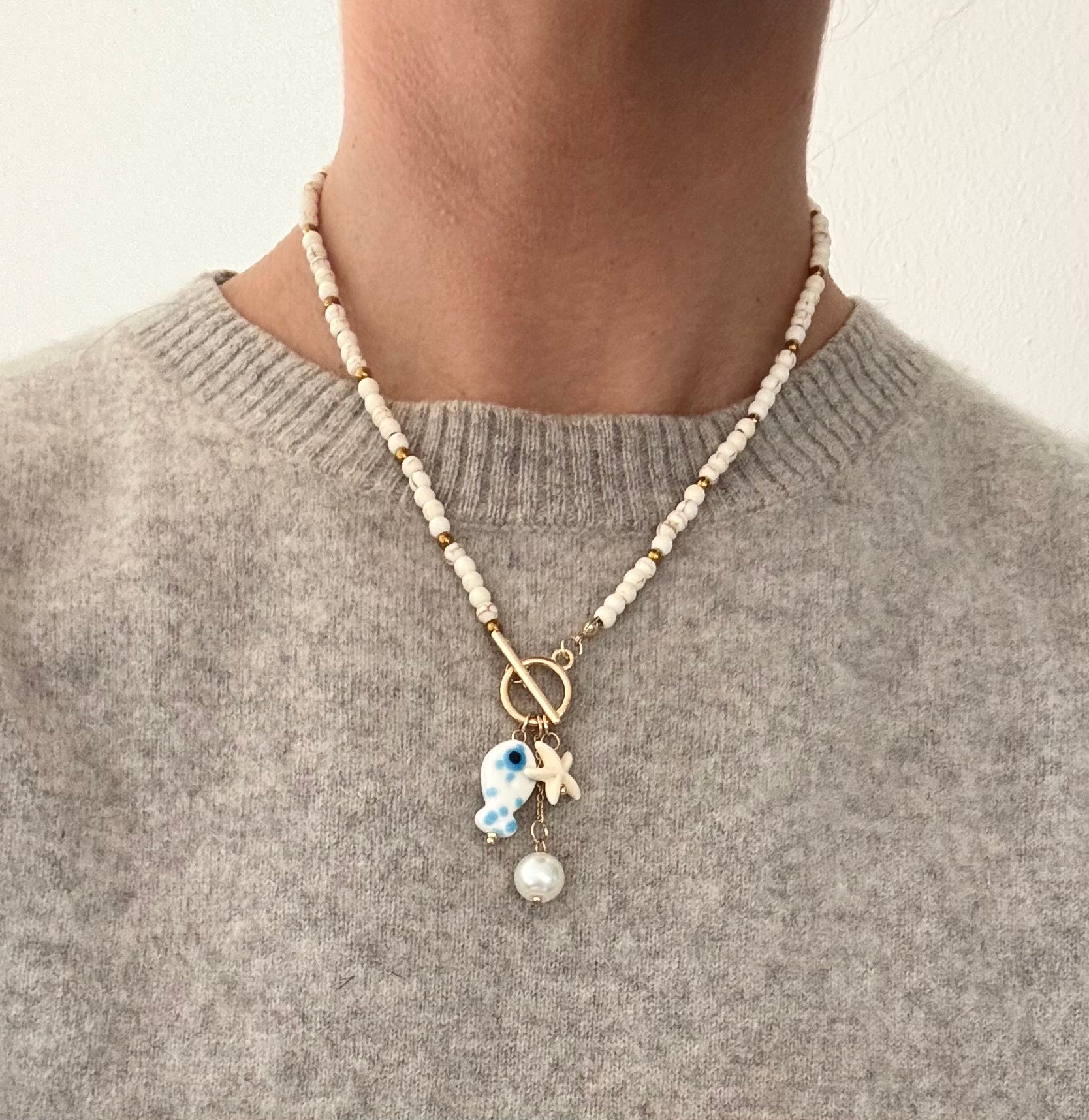 The Amalfi Necklace - Howlite