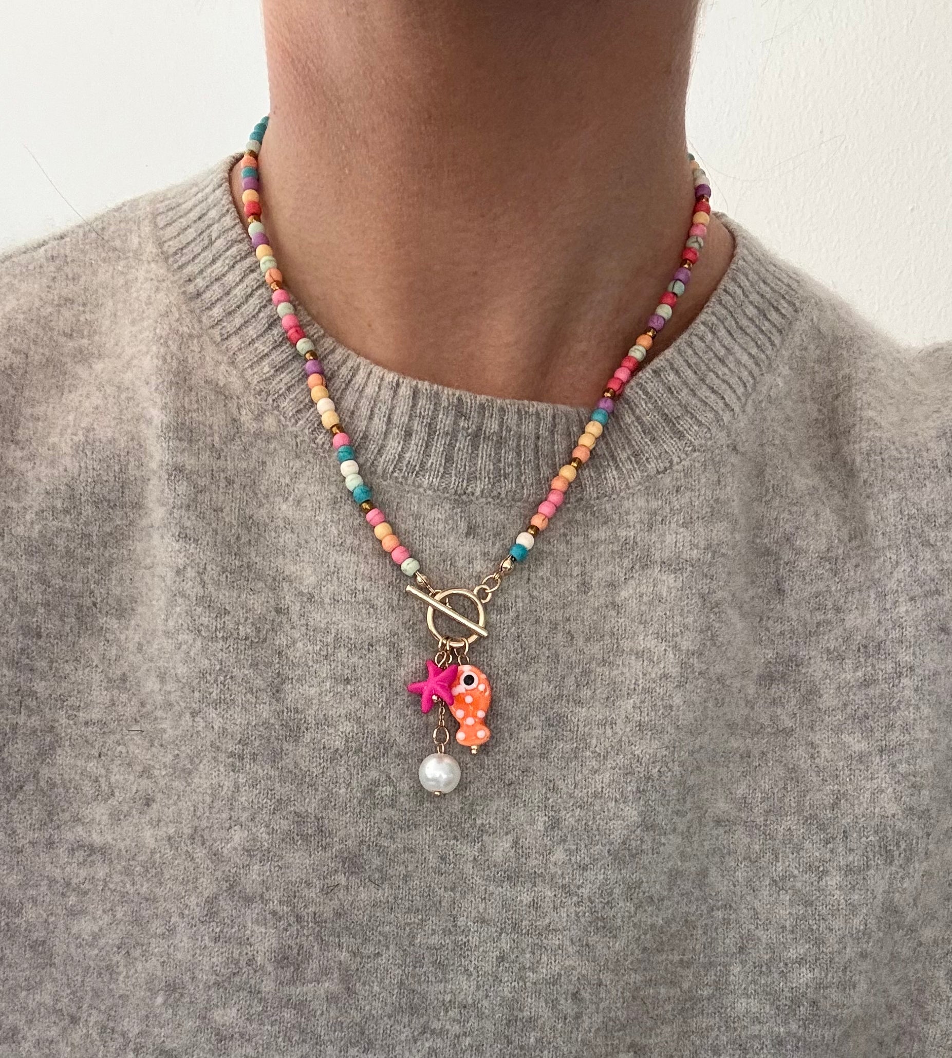 The Amalfi Necklace - Pink