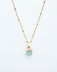 Green Aventurine Necklace for Luck & Success (XS)