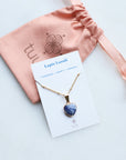 Lapis Lazuli Heart Necklace for Truth & Inner Wisdom