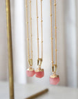 Pink Chalcedony Necklace for Love & Healing