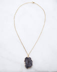 Smokey Druzy Sprinkle Necklace