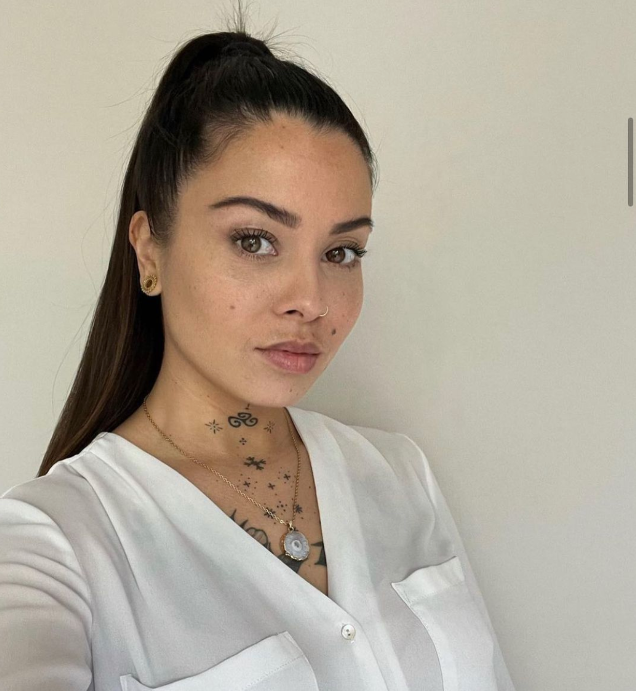 White Druzy Agate Necklace for Clarity & Positivity