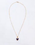 Amethyst Heart Necklace for Peace & Balance
