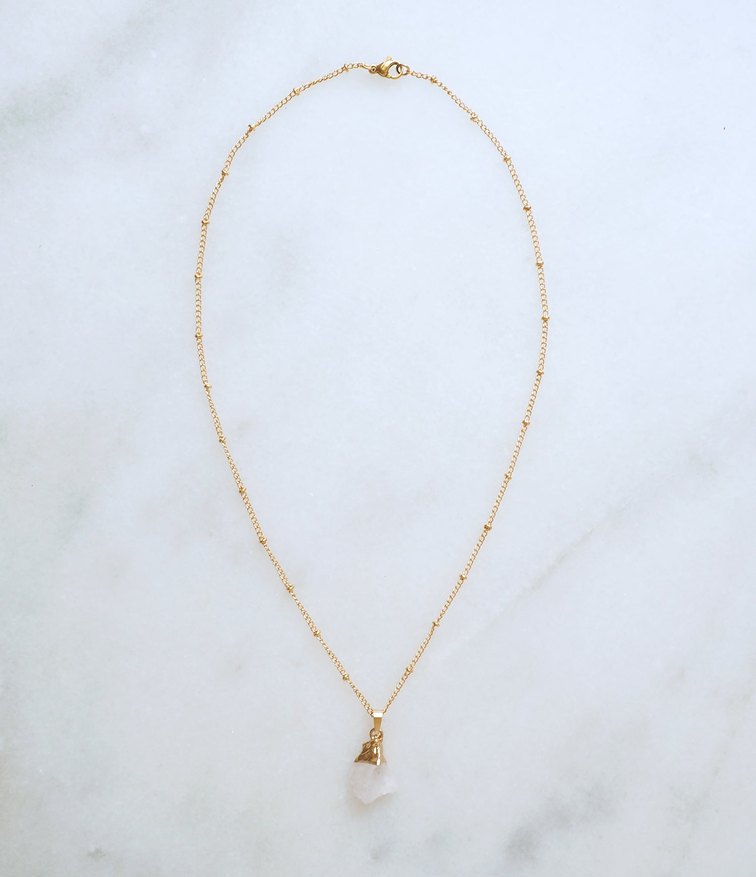 Clear Quartz Necklace for Clarity & Energy