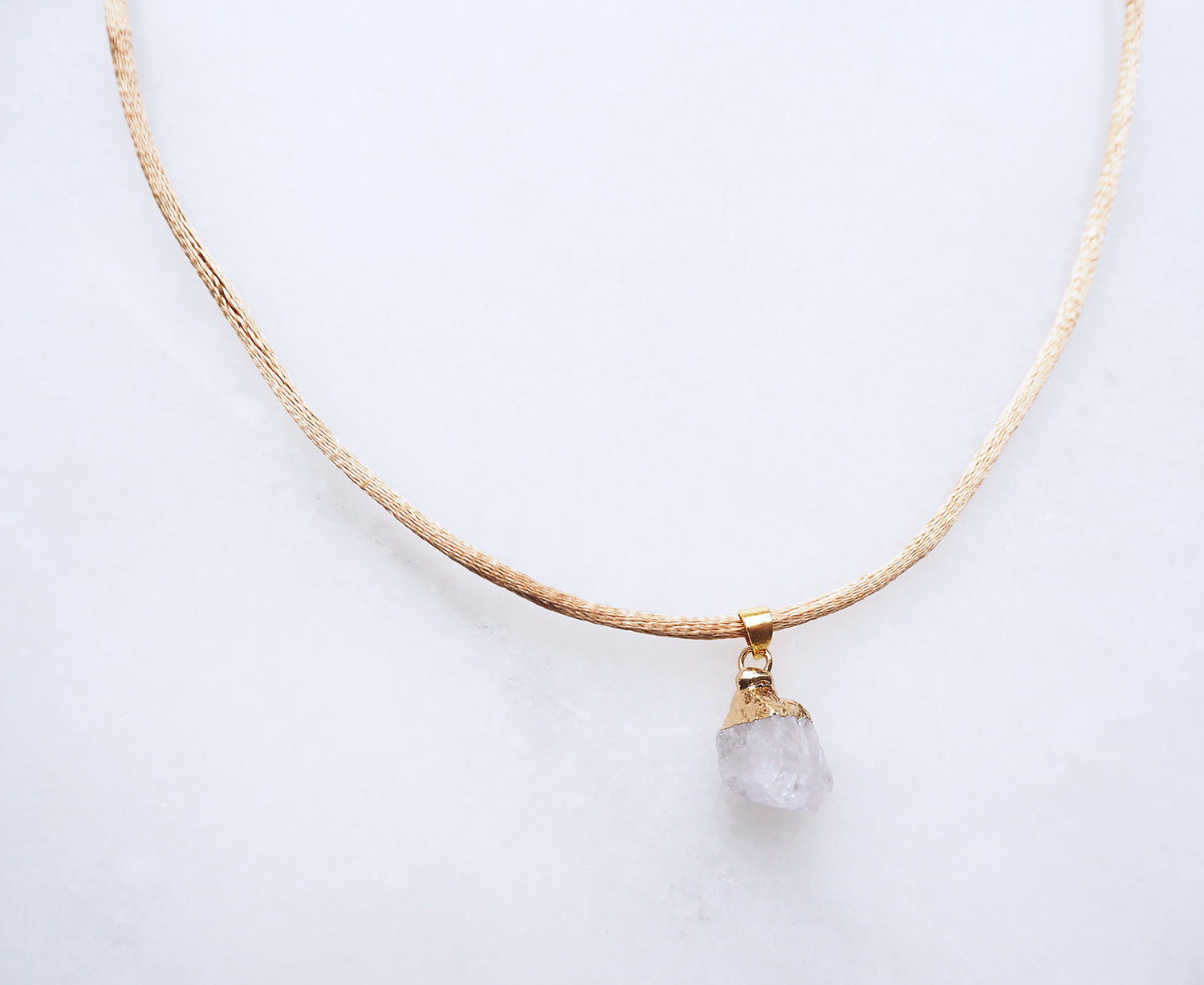 Clear Quartz Necklace for Clarity & Energy