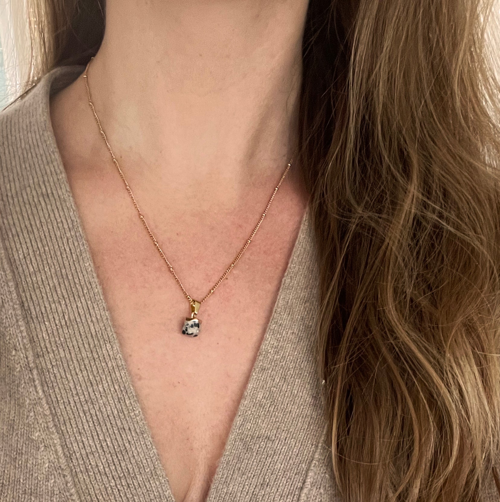 Dalmatian Jasper Necklace for Personal Development