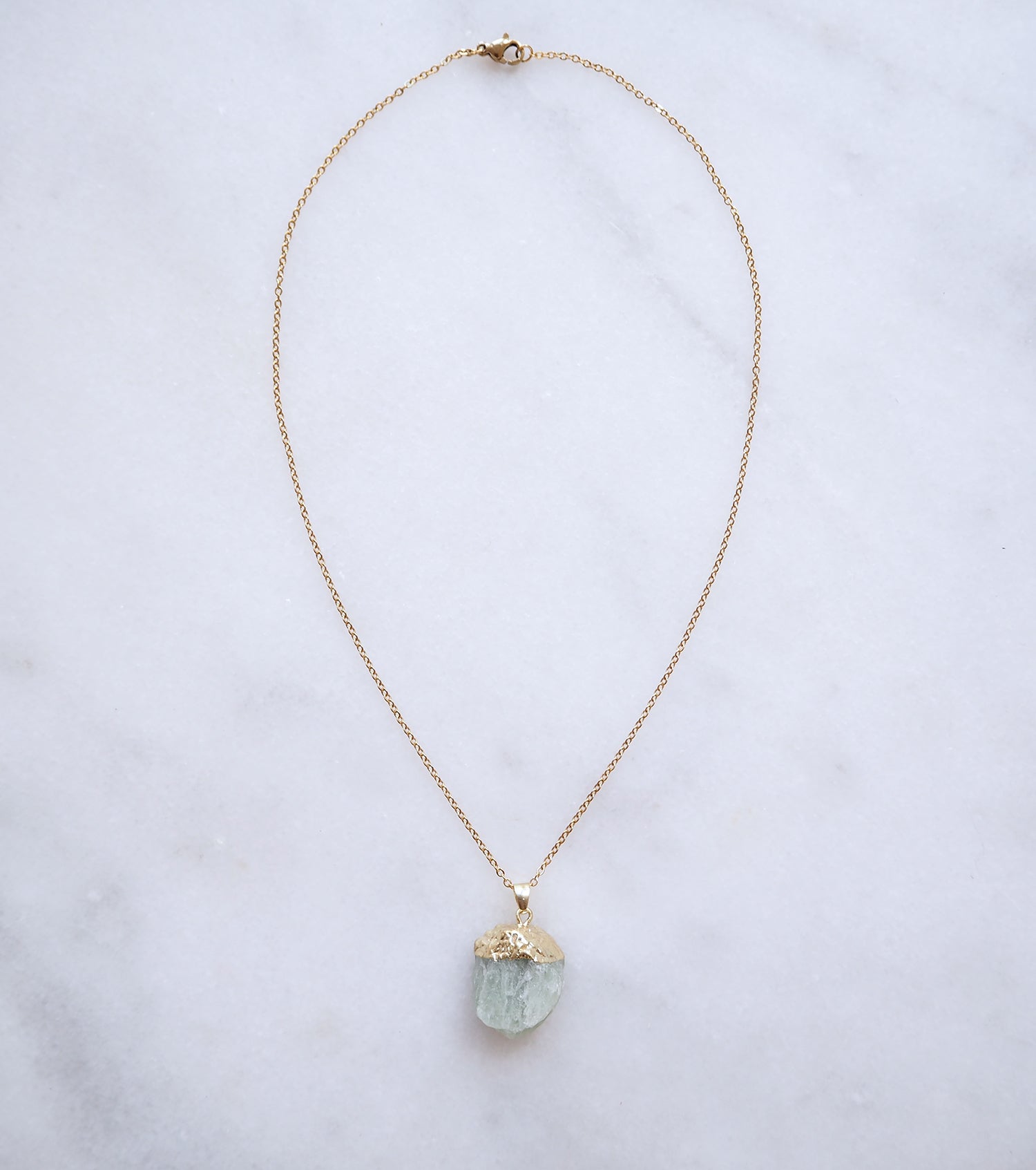 Green Fluorite Necklace for Focus & Growth