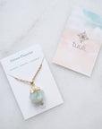 Green Fluorite Necklace for Focus & Growth