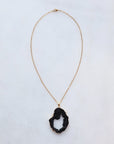 Black Druzy Sprinkle Necklace