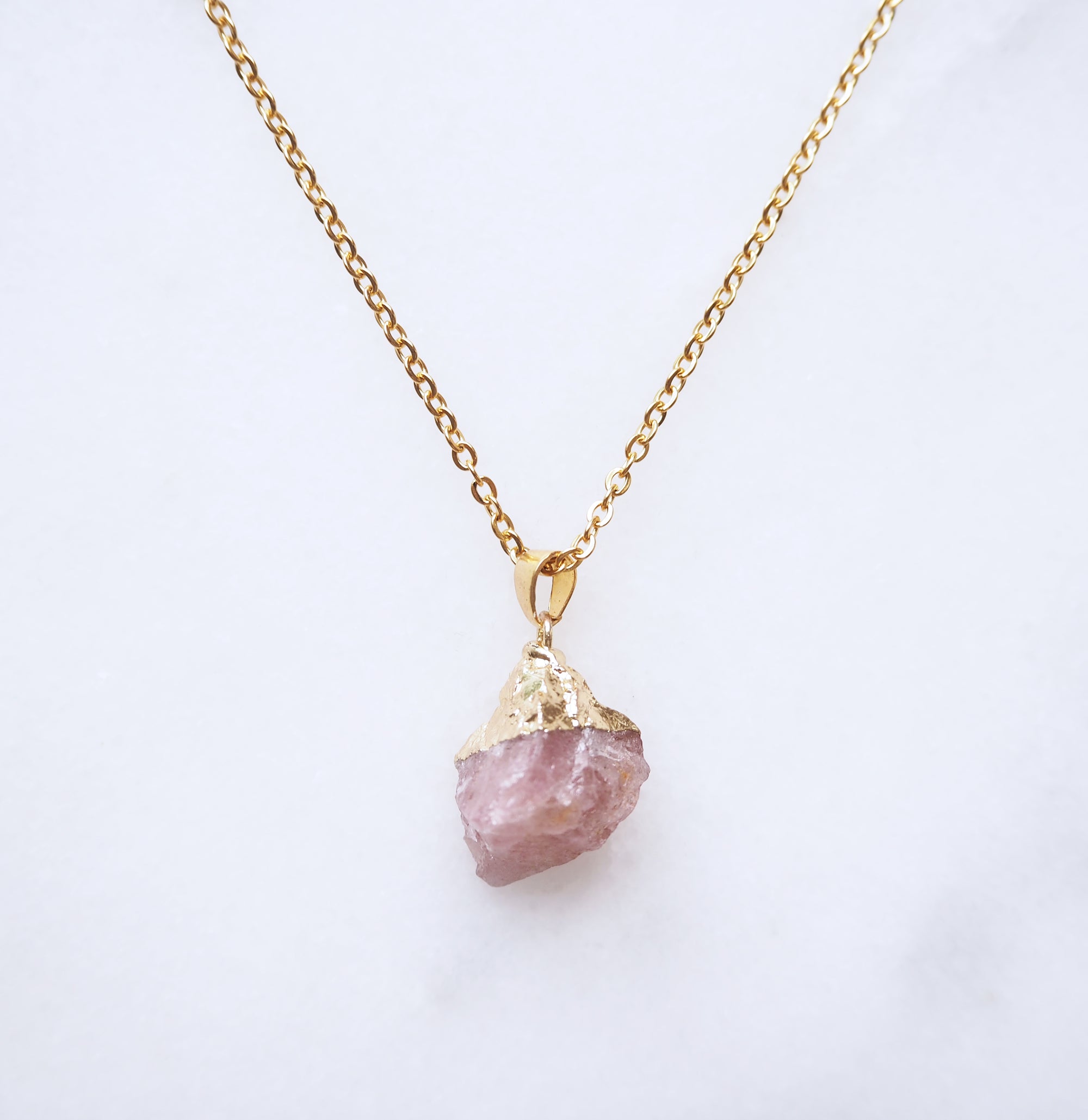 Strawberry Quartz Necklace for Love & Joy