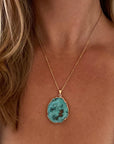 Turquoise Druzy Sprinkle Necklace for Confidence