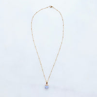 Blue Agate Necklace - XS