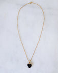 Black Tourmaline Heart Necklace