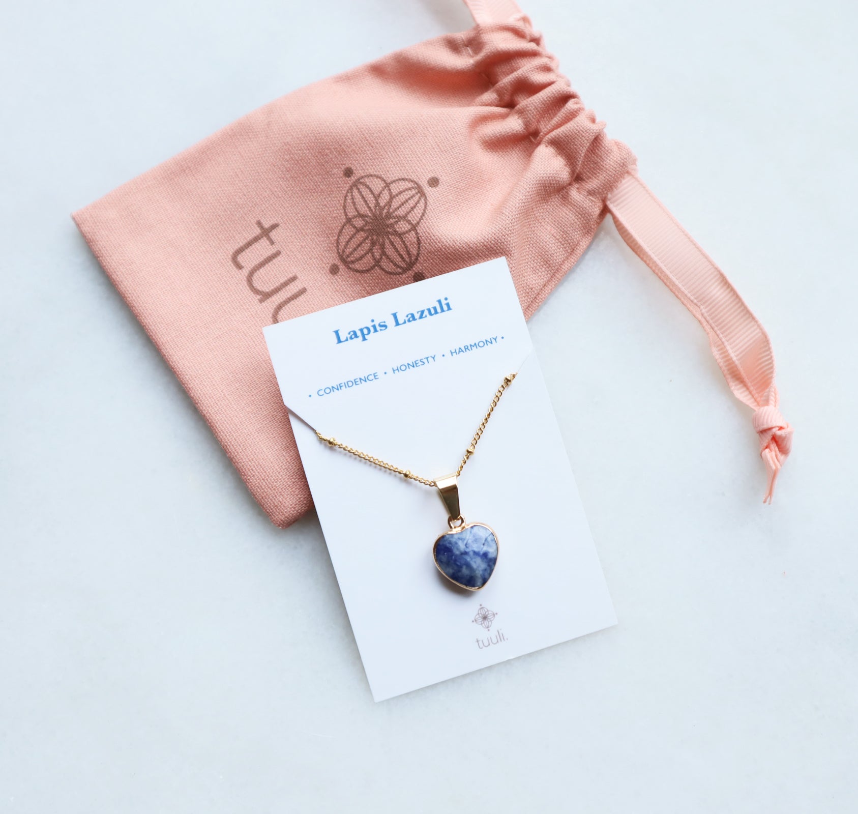 Lapis Lazuli Heart Necklace