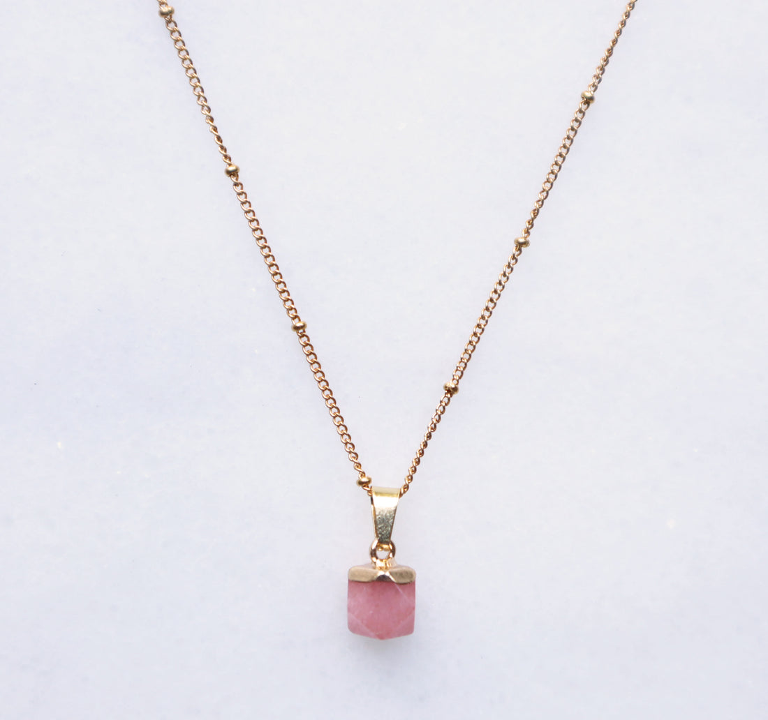 Pink Chalcedony Necklace