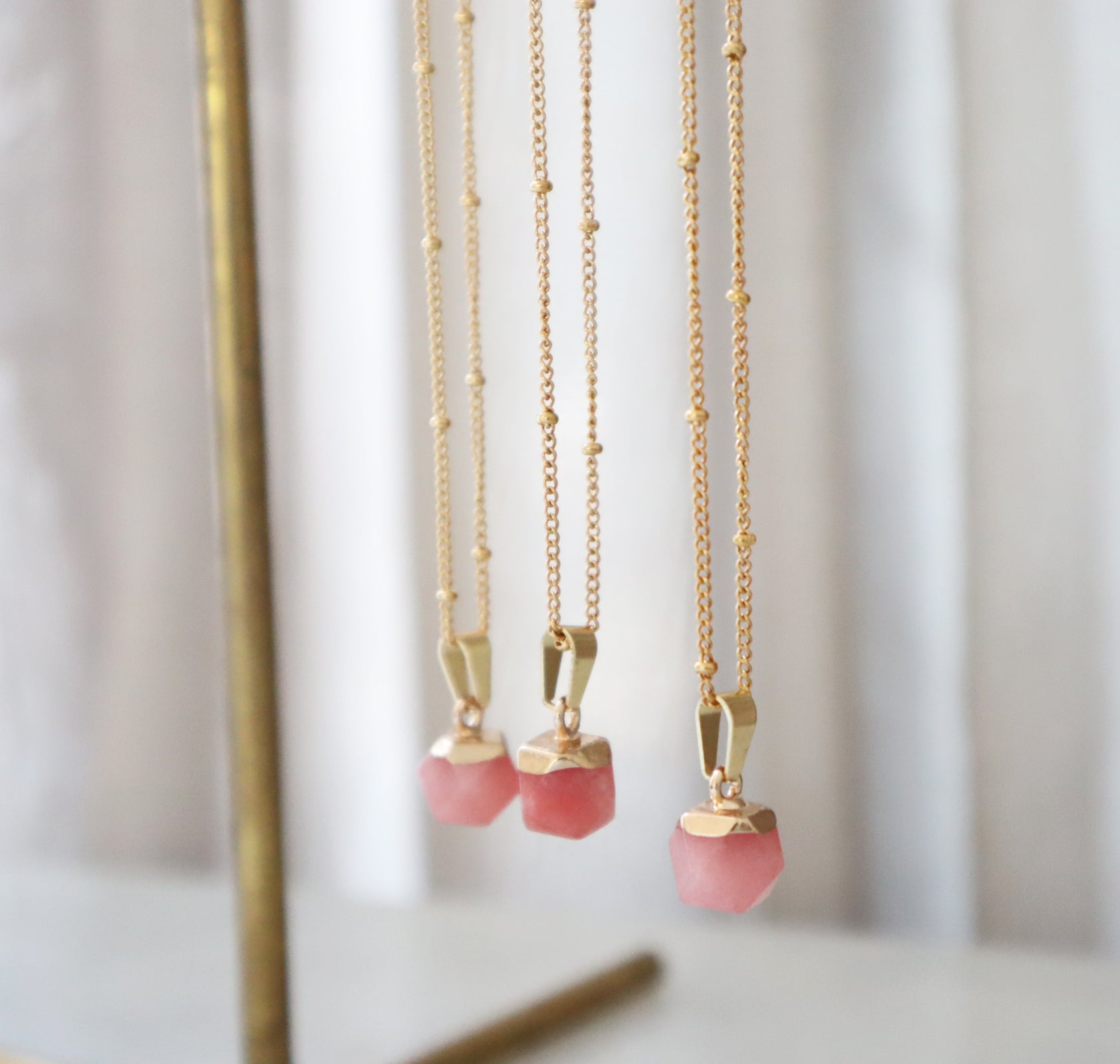 Pink Chalcedony Necklace