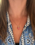 Pink Chalcedony Necklace