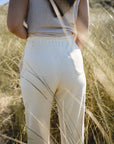 Unisex Meditation Terry Pants Creme