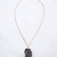 Limited Edition Smokey Druzy Sprinkle Necklace