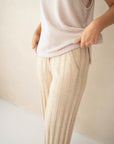 Woman's Cashmere Meditation Pants Creme