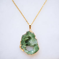 Limited Edition Green Druzy Sprinkle Necklace