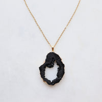 Limited Edition Black Druzy Sprinkle Necklace