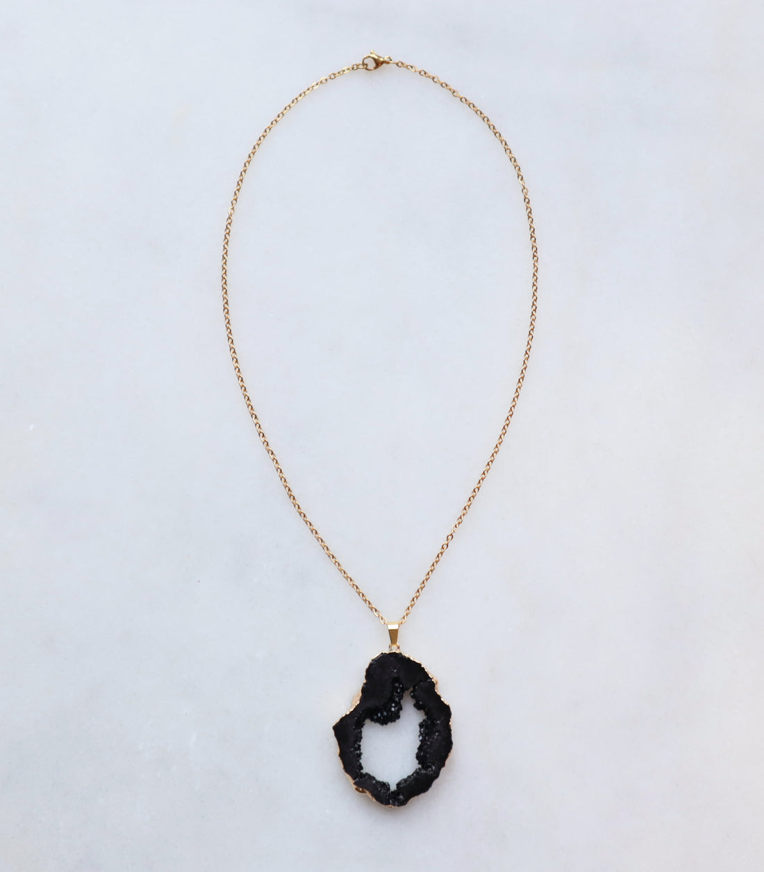 Limited Edition Black Druzy Sprinkle Necklace