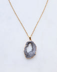 Limited Edition Smokey Druzy Sprinkle Necklace - Small