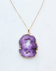 Limited Edition Purple Druzy Sprinkle Necklace