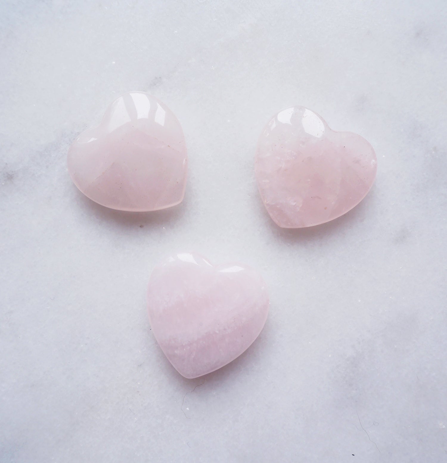 Rose Quartz Heart - M