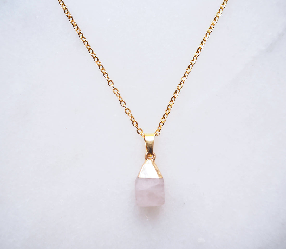 Rose Quartz Necklace - S