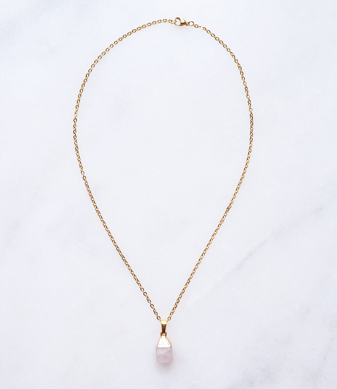 Rose Quartz Necklace - S