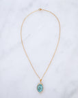 Limited Edition Turquoise Druzy Sprinkle Necklace - Small