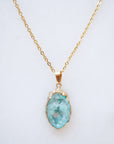 Limited Edition Turquoise Druzy Sprinkle Necklace - Small